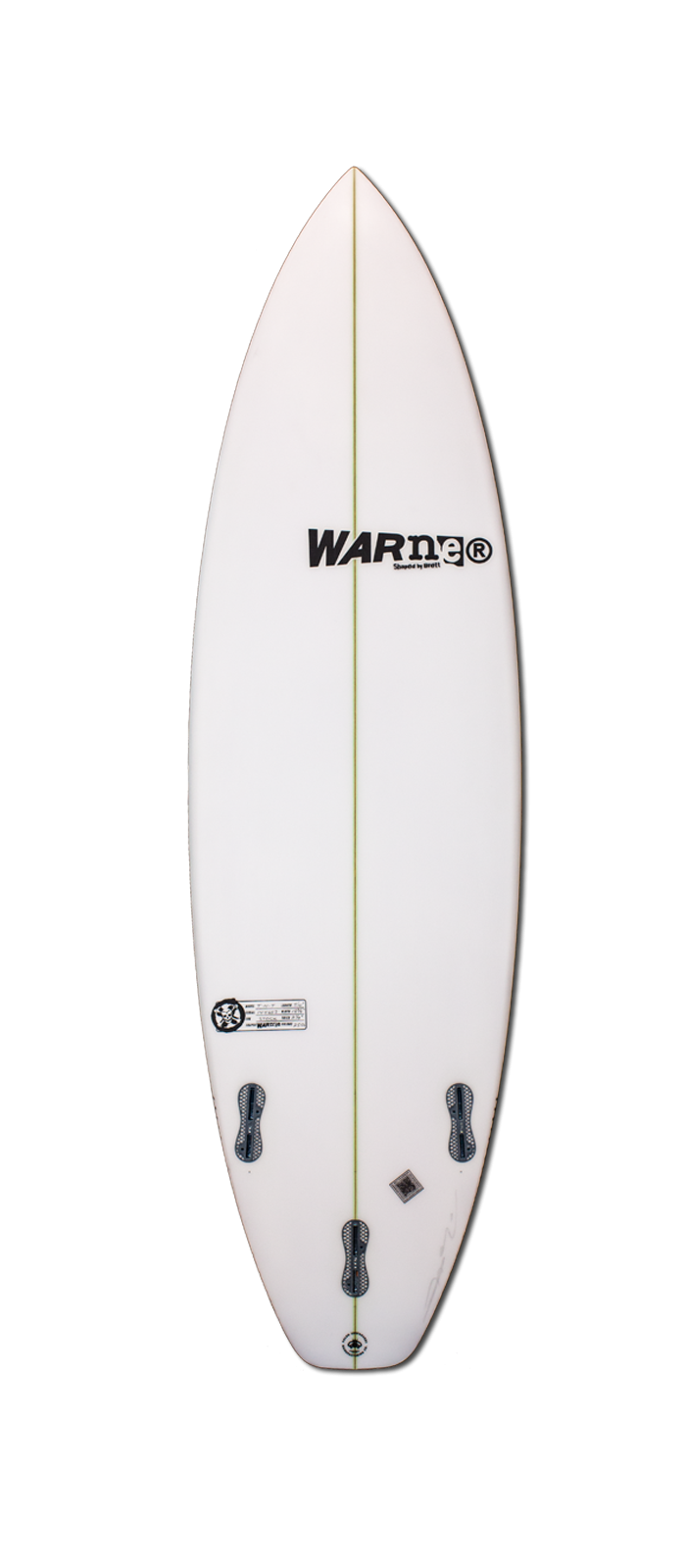 TNT surfboard model bottom