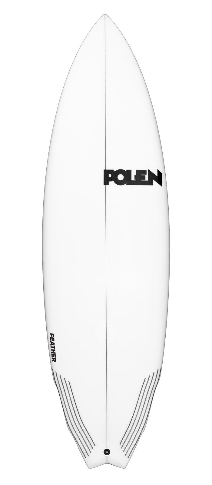 FEATHER surfboard model deck