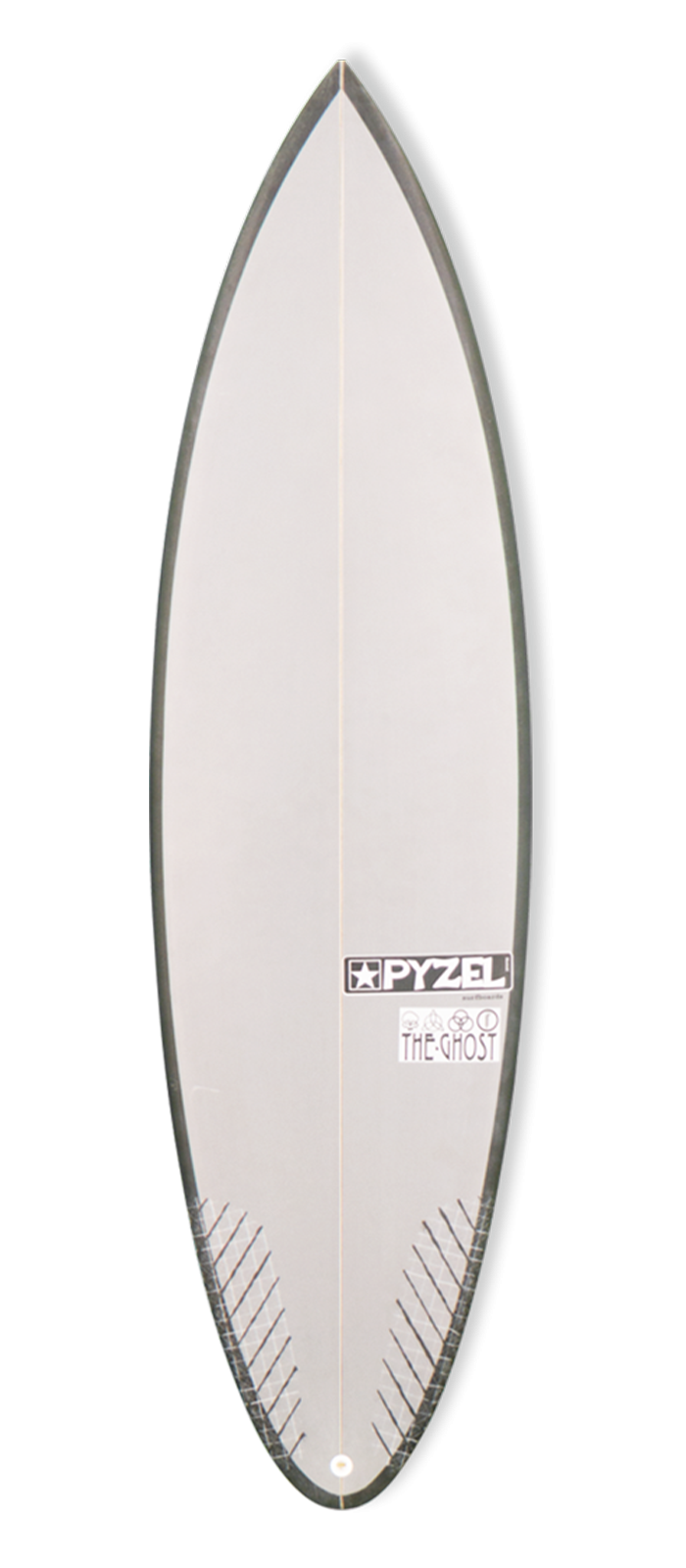 The Ghost surfboard model deck
