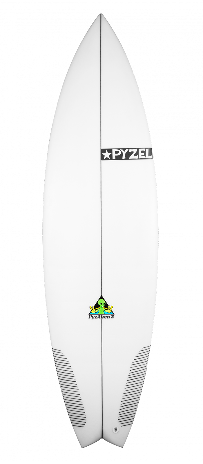 PYZALIEN II surfboard model deck