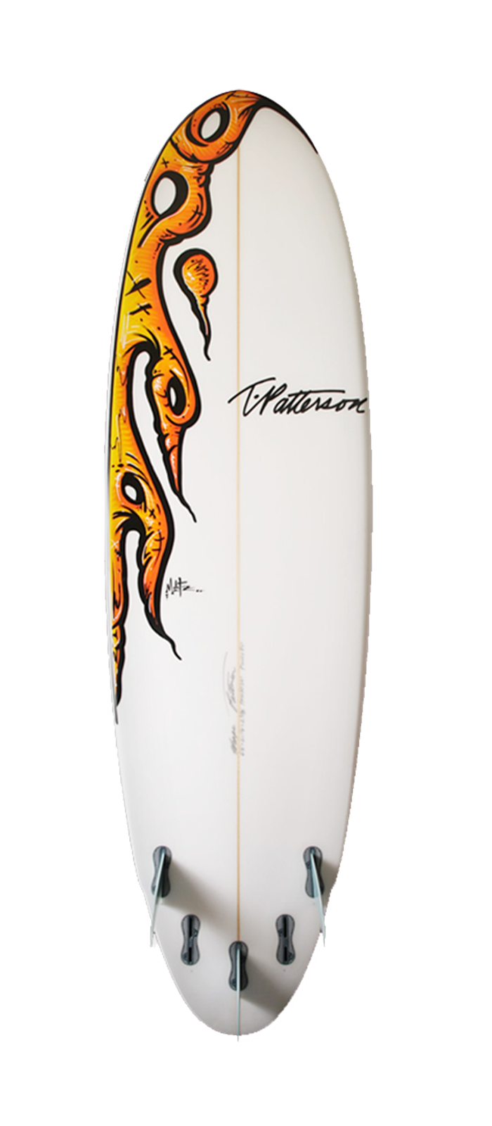 Power Pill surfboard model bottom