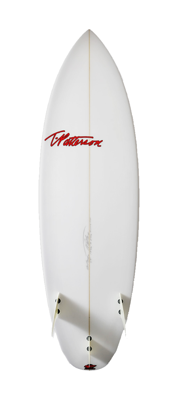 Rising Sun surfboard model bottom