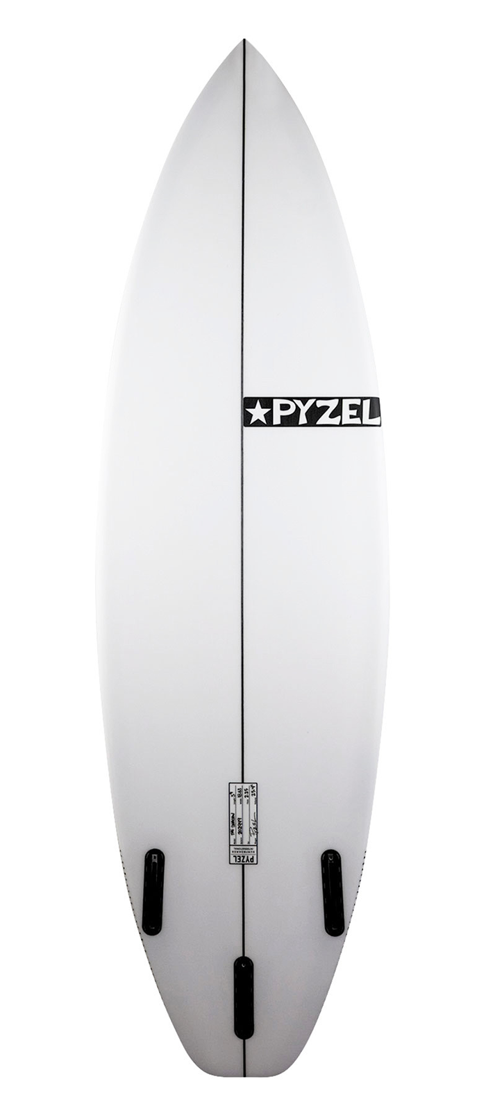 Highline surfboard model bottom