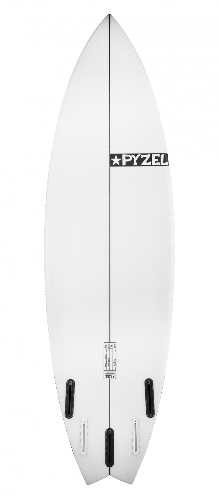 PYZALIEN II surfboard model bottom