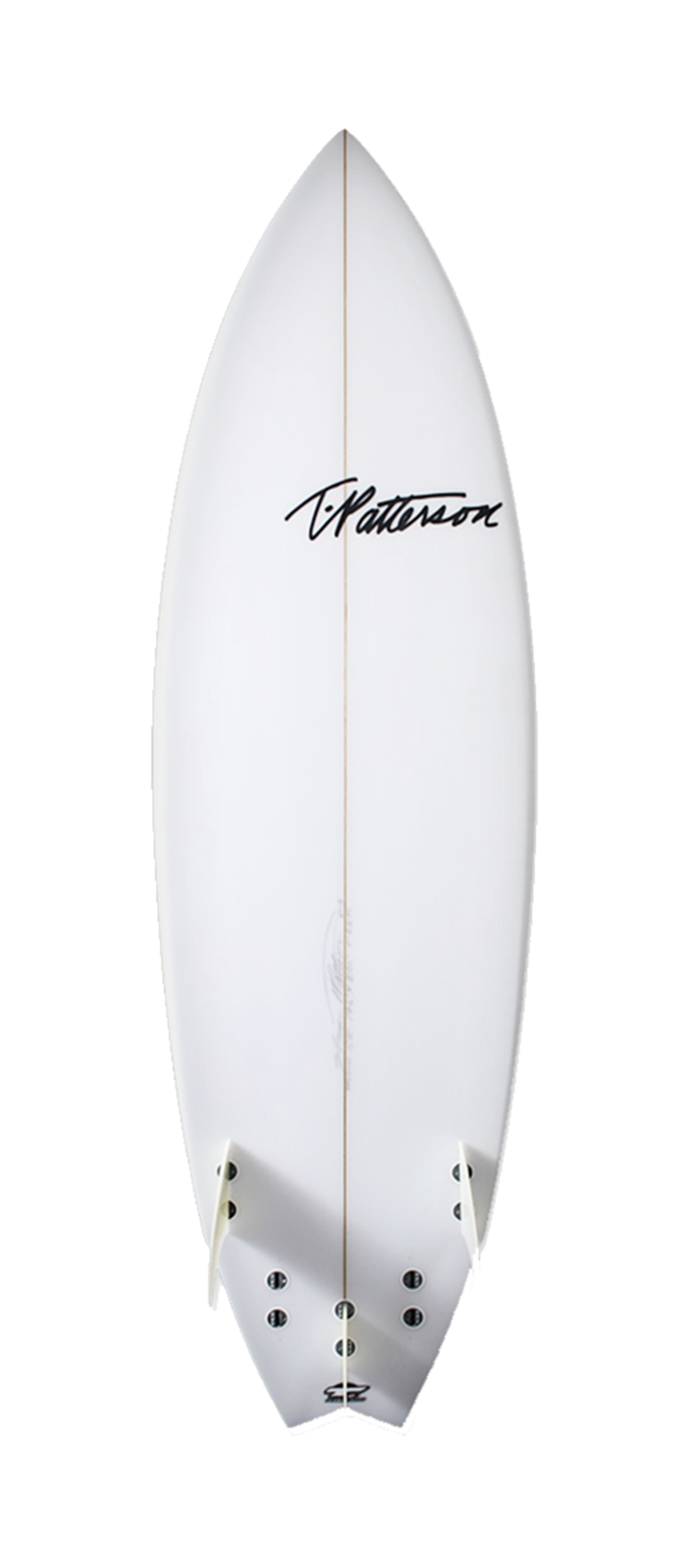 Twinner surfboard model bottom