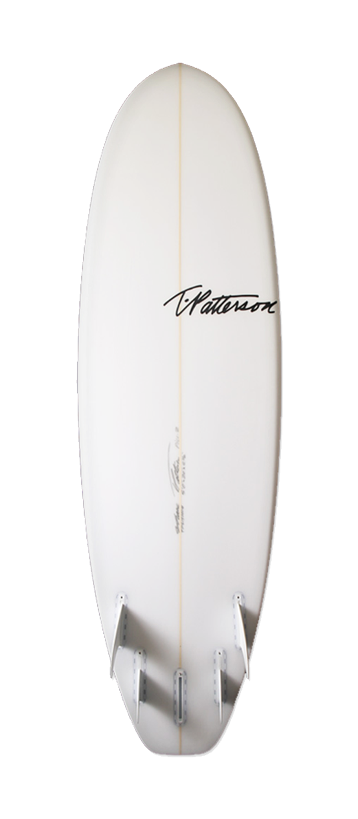 The Pill surfboard model bottom