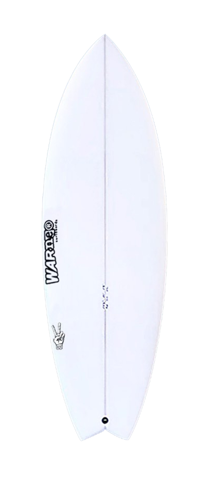 DOS surfboard model deck