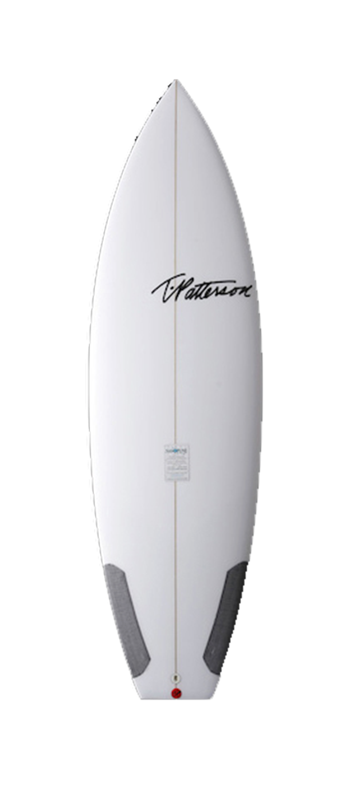 Chopped Clam surfboard model deck