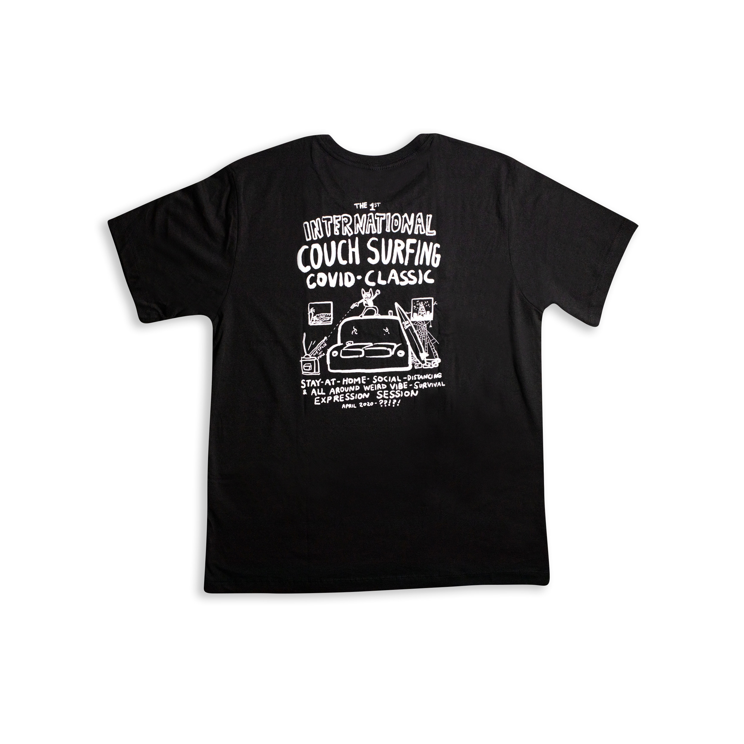 Pyzel Surfboards - Couch Surfing T- Shirt Black